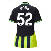 Camisa de time de futebol Manchester City Oscar Bobb #52 Replicas 2º Equipamento Feminina 2024-25 Manga Curta